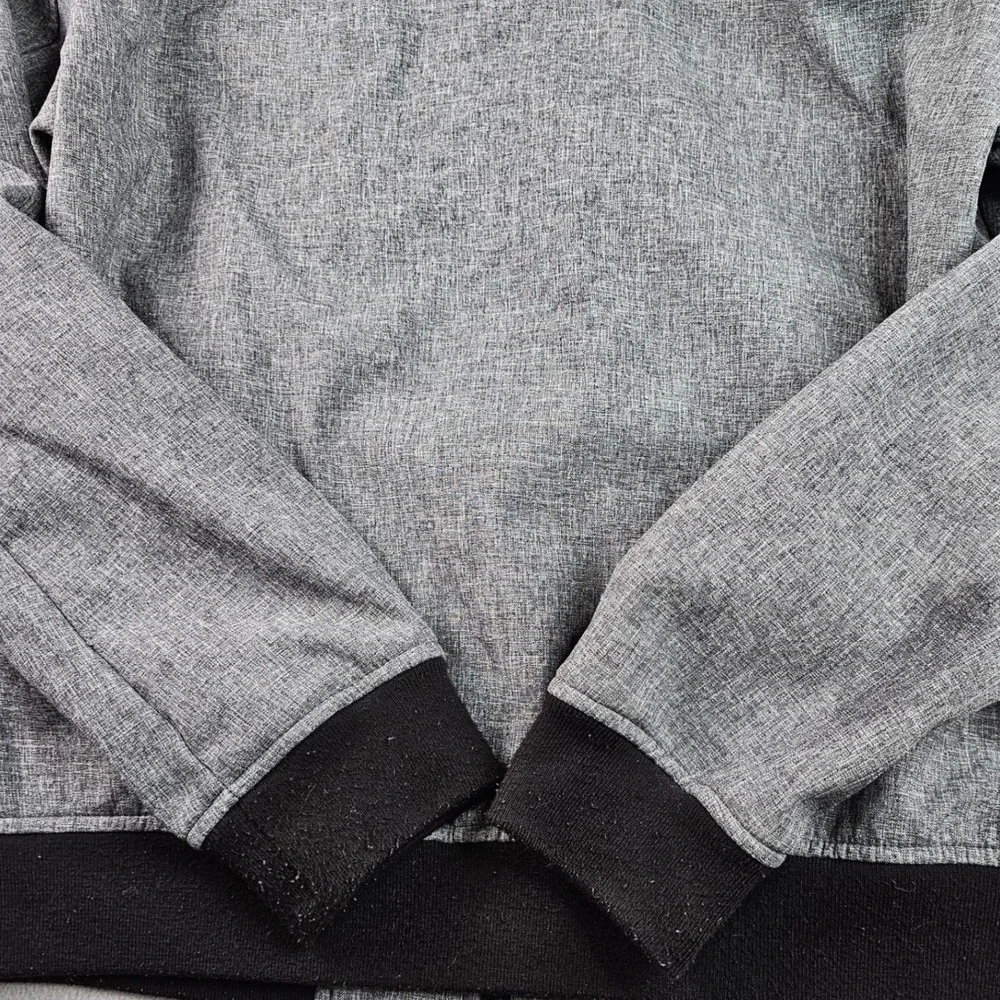 Levi's Men's‎ Hooded Jacket Gray Full Zip Polyester Casual Lightweight Outerwear